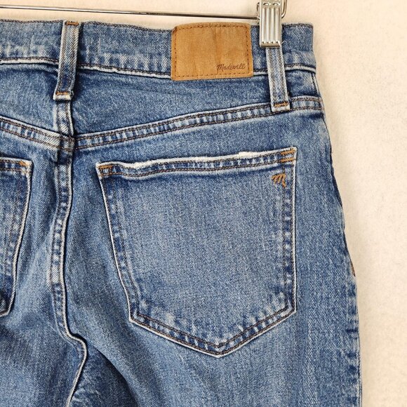 Madewell Jeans Womens 27  Petite Blue Perfect Vintage Straight Leg Mid Rise - Picture 9 of 12